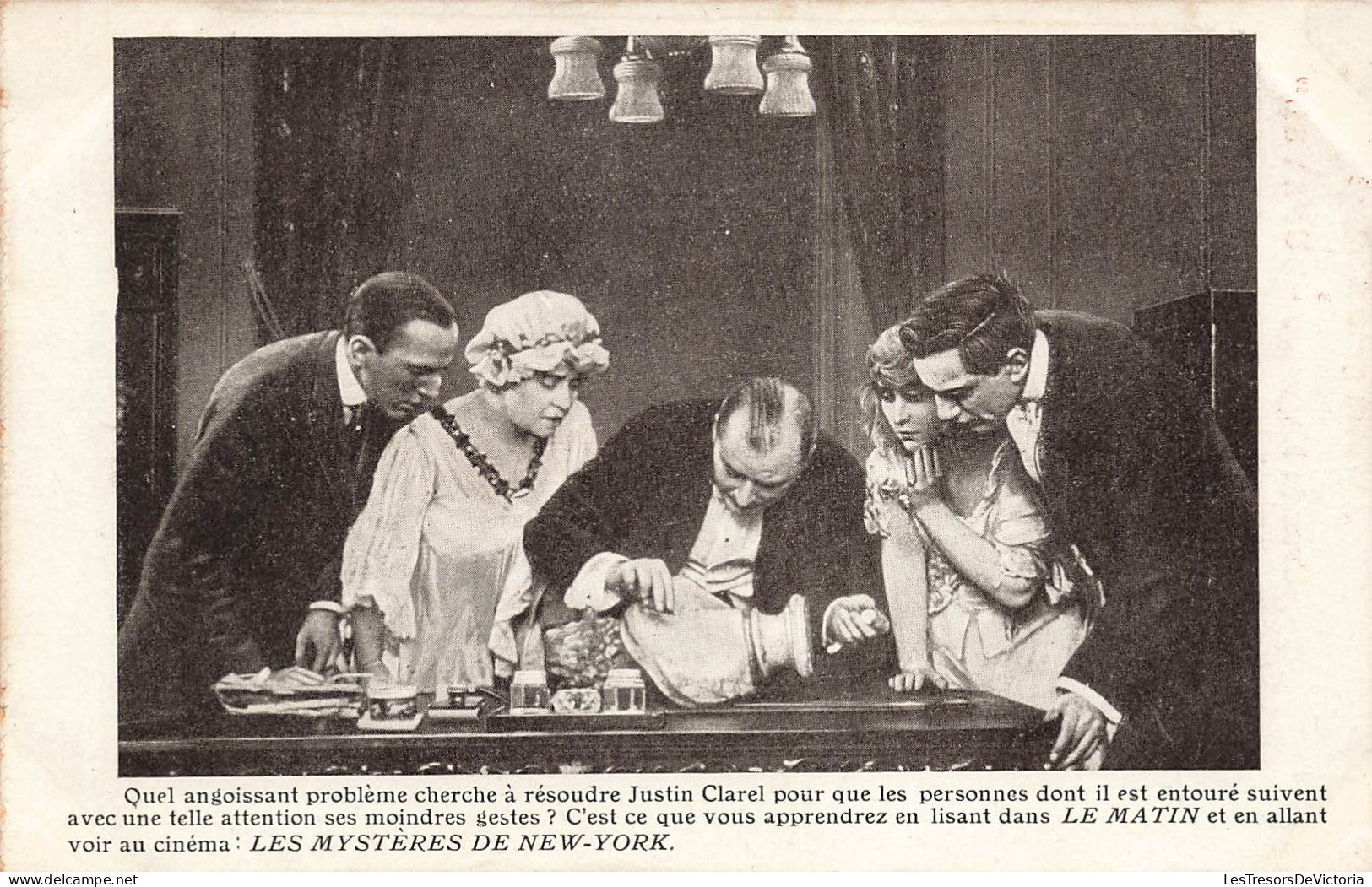 SPECTACLE - Quel Angoissant Problème Cherche à Résoudre Justin Clarel...Les Mystères De New York- Carte Postale Ancienne - Otros & Sin Clasificación