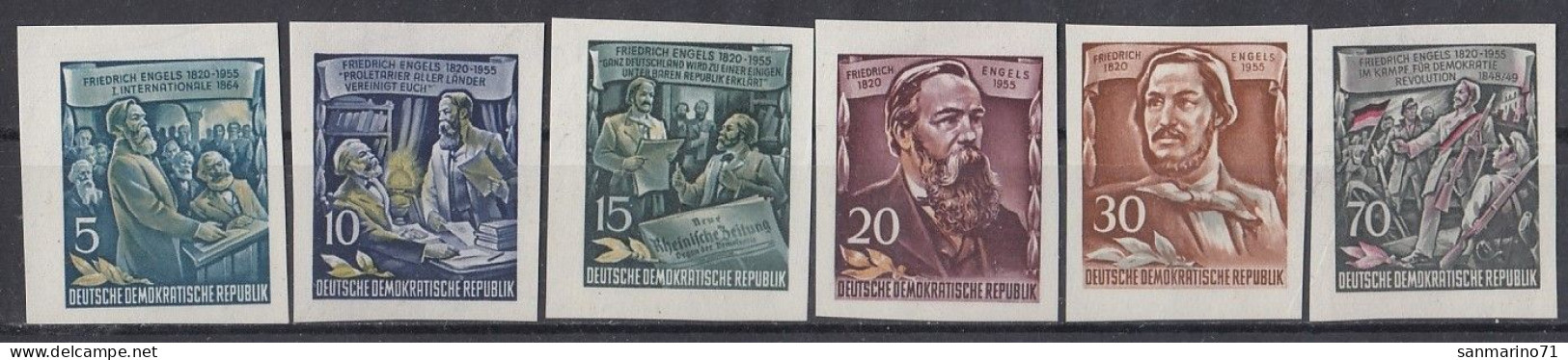 GERMANY DDR 485-490,unused,hinged - Non Classés