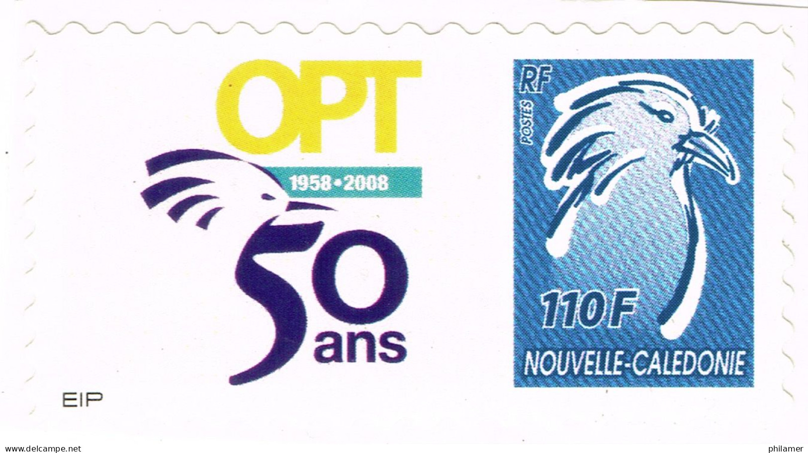 NOUVELLE CALEDONIE NEW CALEDONIA Timbre A Moi Personnalis Public YT 1052 TPNC4 Cagou Lavergne Bleu Neuf TB - Unused Stamps