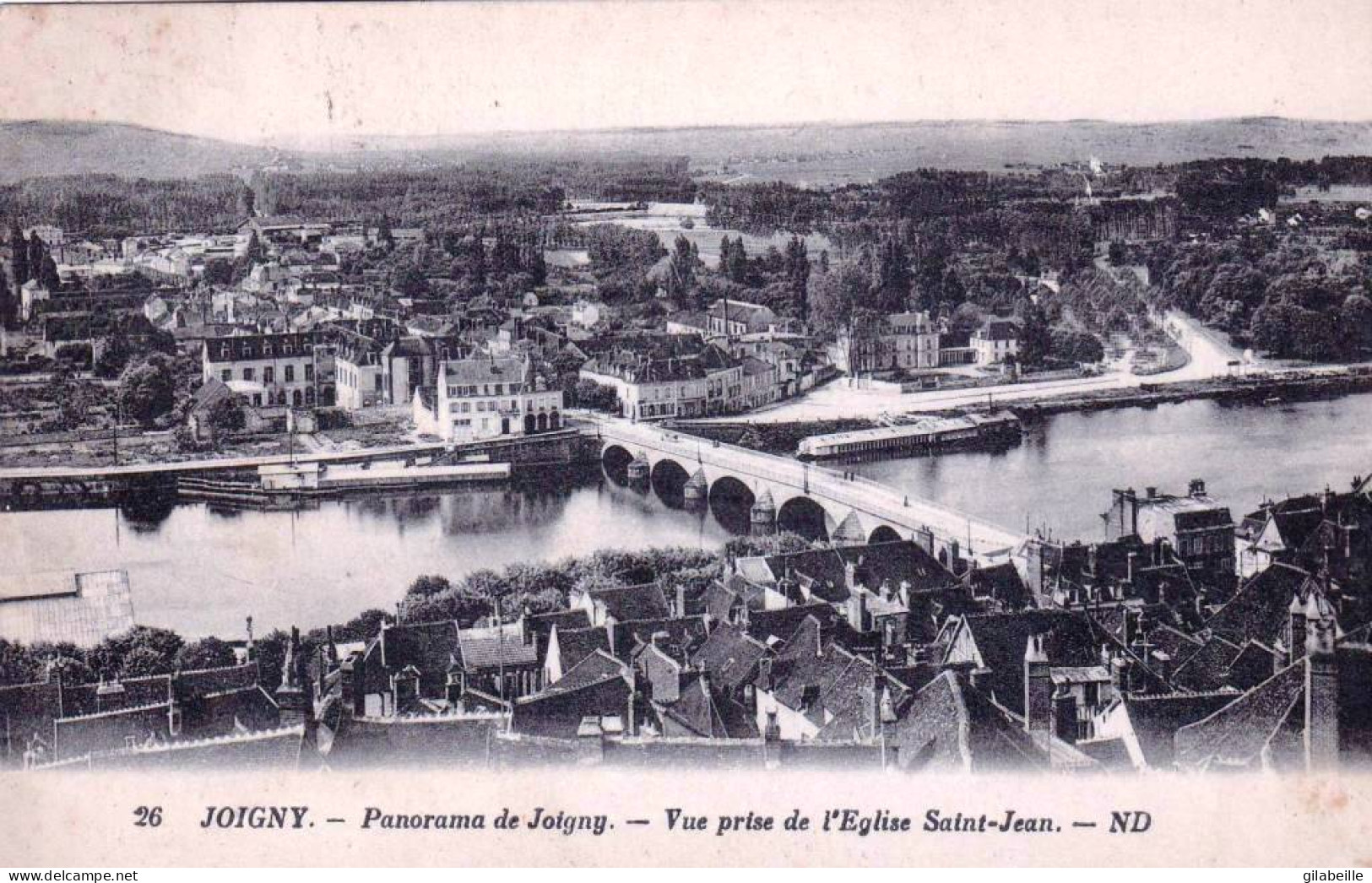 89 - Yonne -  JOIGNY  - Vue Prise De L'église Saint Jean - Joigny