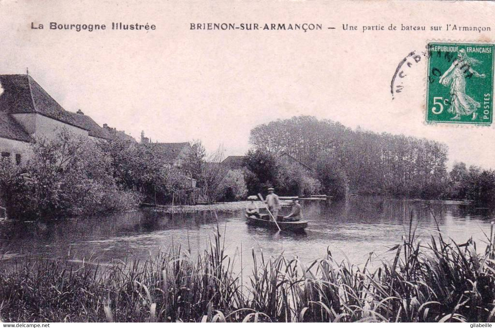 89 - Yonne - BRIENON Sur ARMANCON -  Une Partie De Bateau Sur L'Armancon - Brienon Sur Armancon