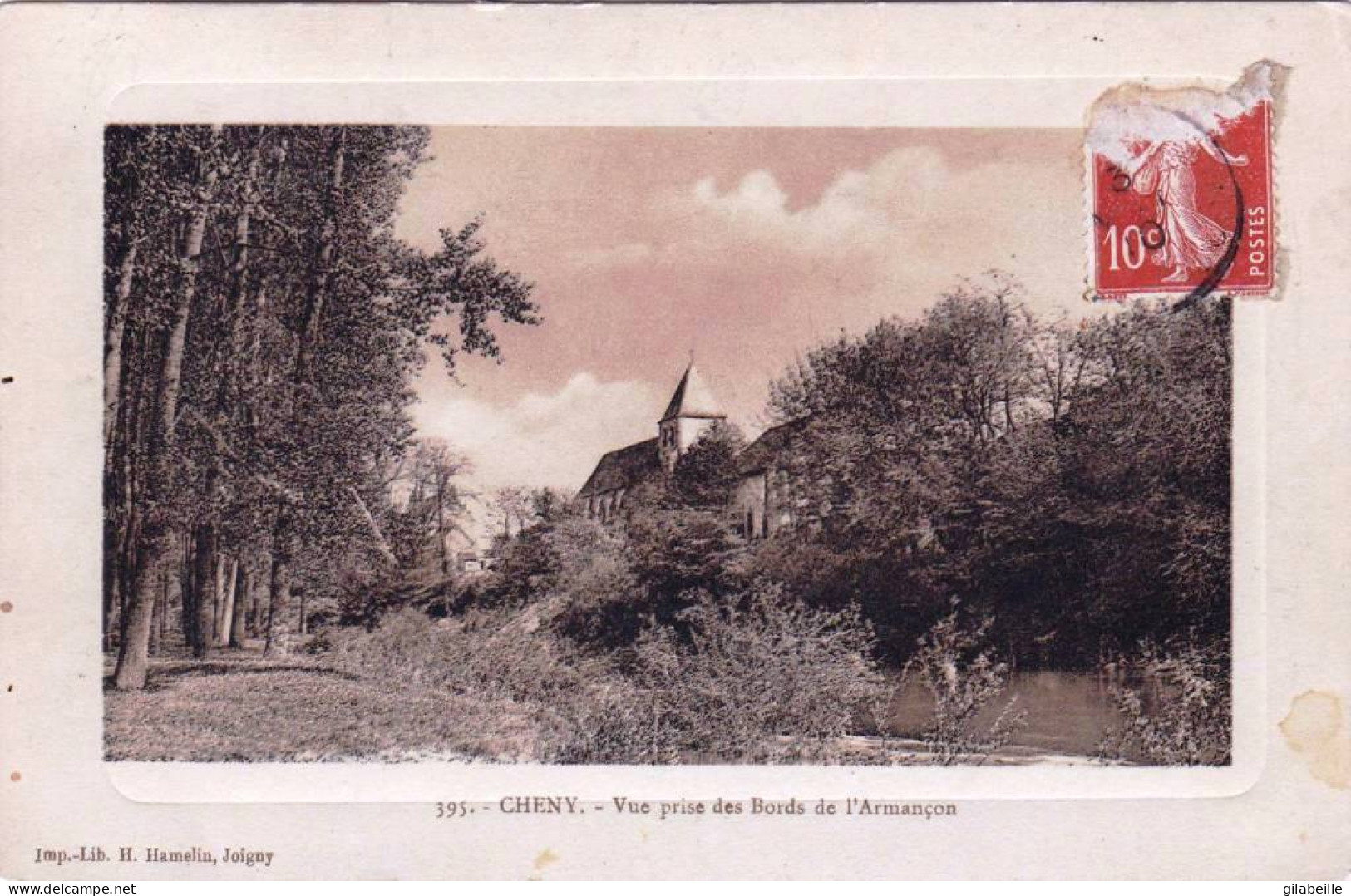 89 - Yonne -  CHENY -  Vue Prise Des Bords De L'Armancon - Cheny