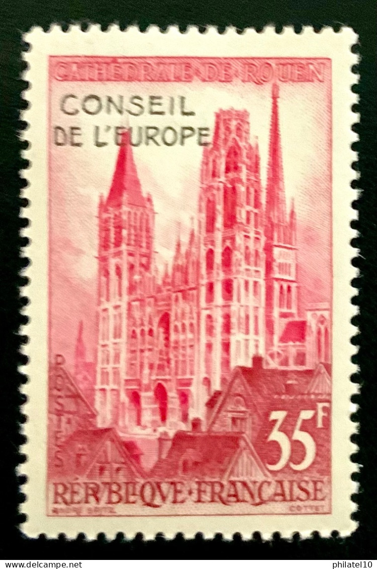 1958 FRANCE N 16 CONSEIL DE L’EUROPE CATHEDRALE DE ROUEN - NEUF** - Neufs