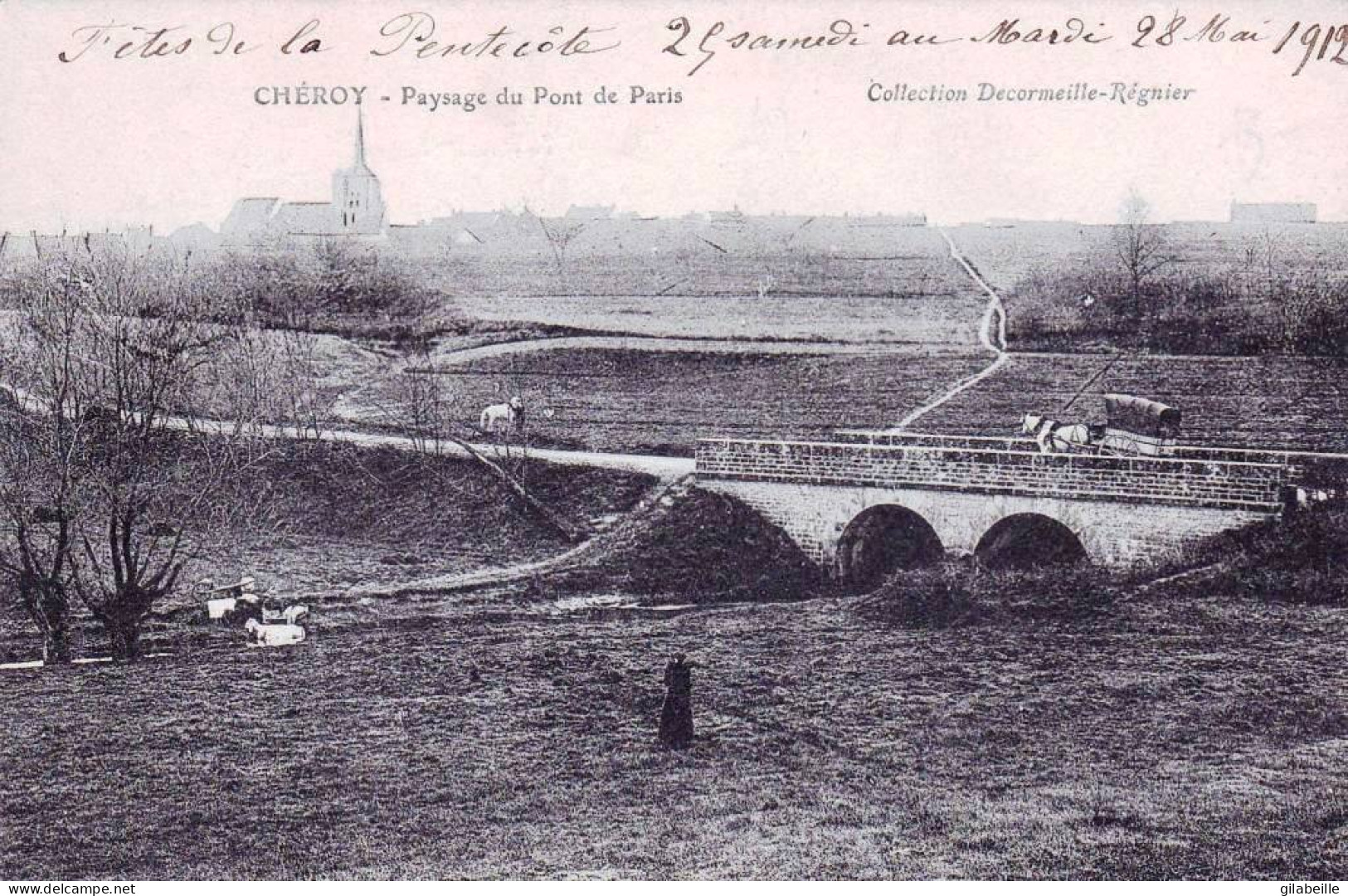 89 - Yonne -  CHEROY -  Paysage Du Pont De Paris - Cheroy