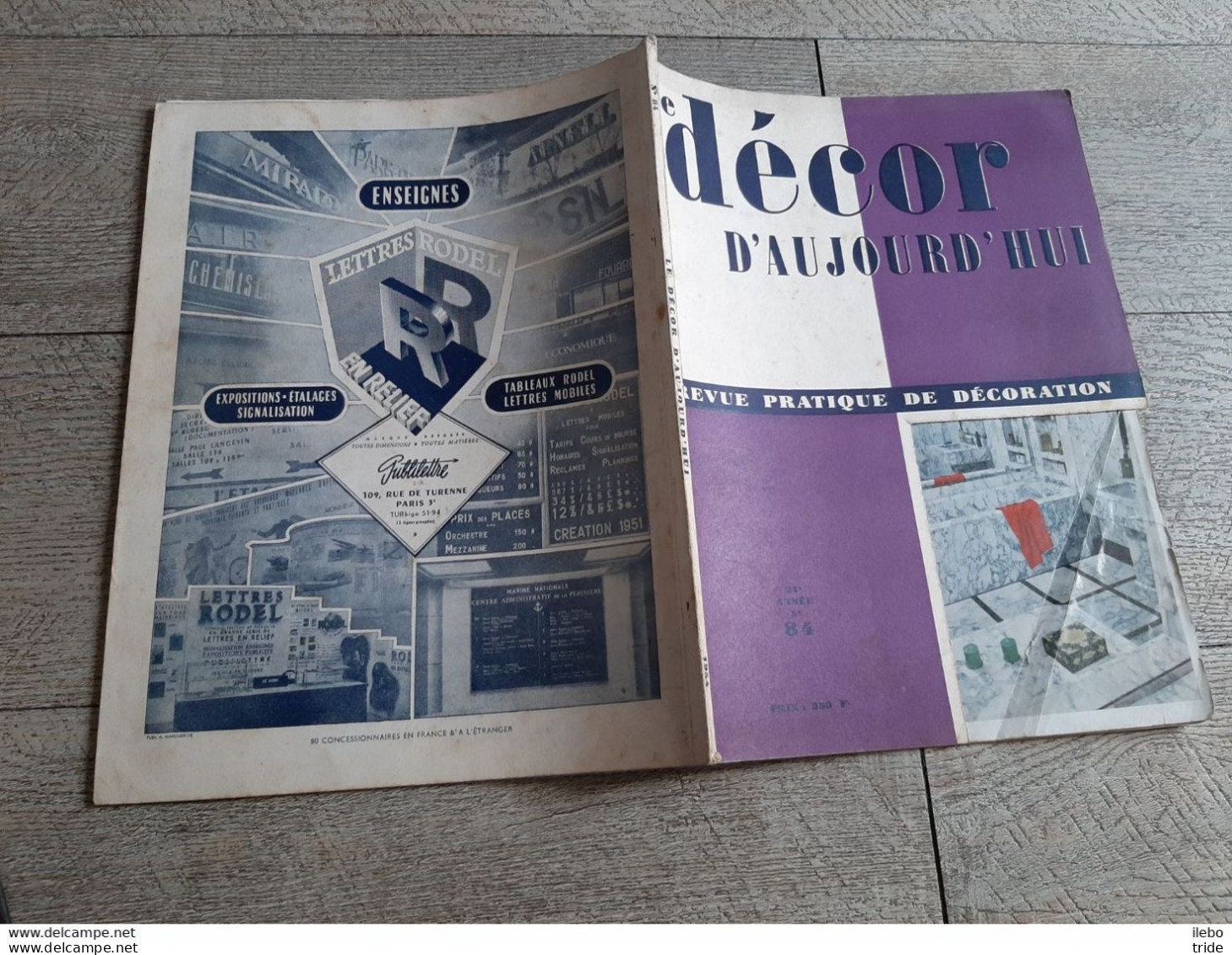Revue N°84 Décor D'aujourd'hui 1954 Paquebot Vietnam Club Sportif Bogota Cloisons Mobiles Cuisine - Haus & Dekor