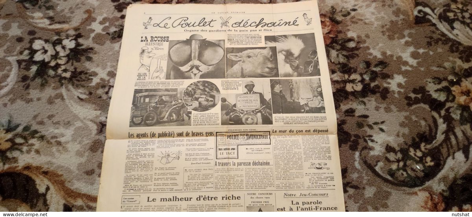 CANARD ENCHAINE 2101 25.01.1961 Le POULET DECHAINE ORGANE Des GARDIENS De PAIX - Política