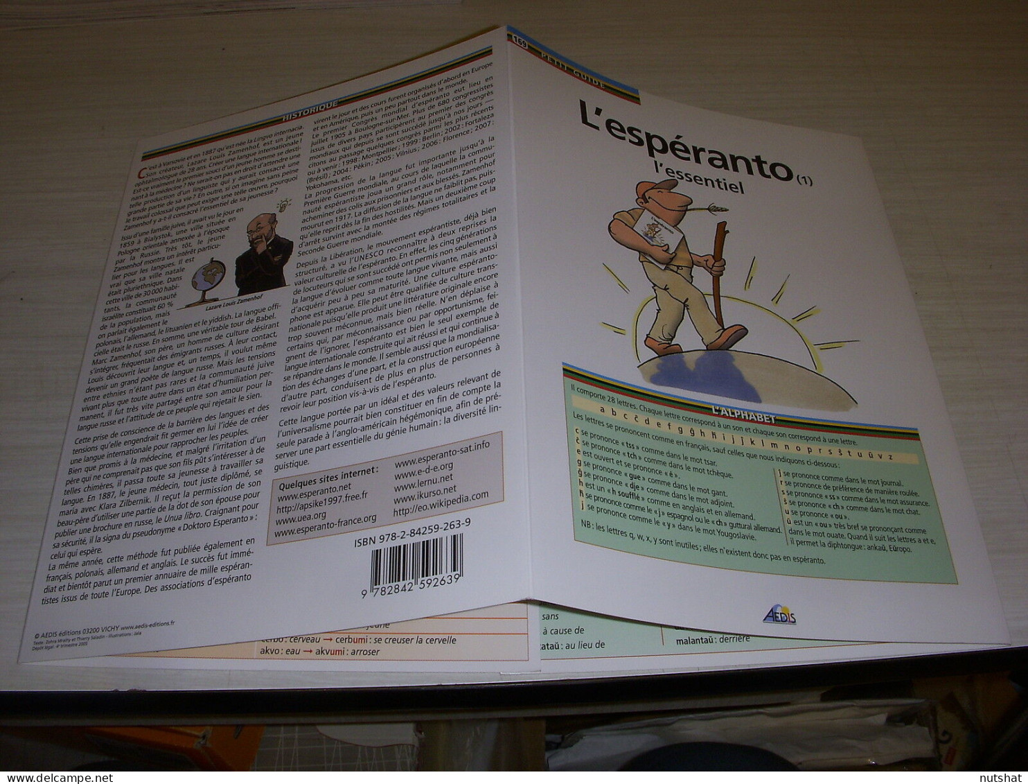 ESPERANTO PLAQUETTE 8 PAGES CARTONNEES HISTOIRE ALPHABET Les MOTS Les NOMBRES .. - Autres & Non Classés