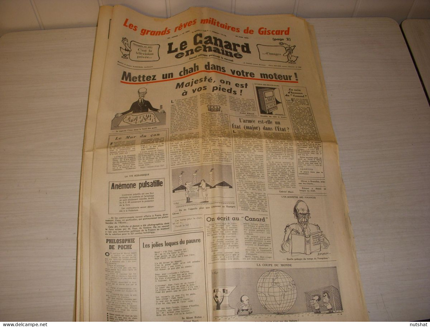 CANARD ENCHAINE 2800 26.06.1974 Robert LESPAGNOL Mikhail GLOUSZKY Jose ARTUR - Politics