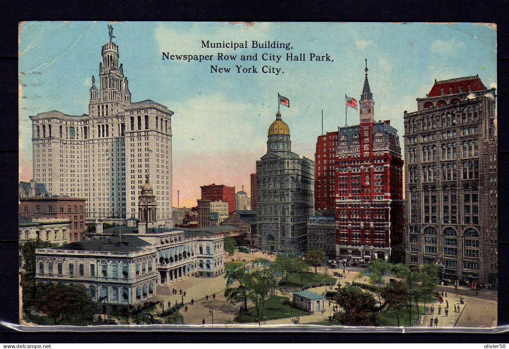 Municipal Building - Newspaper Row And City Hall Park - New York City - Manhattan