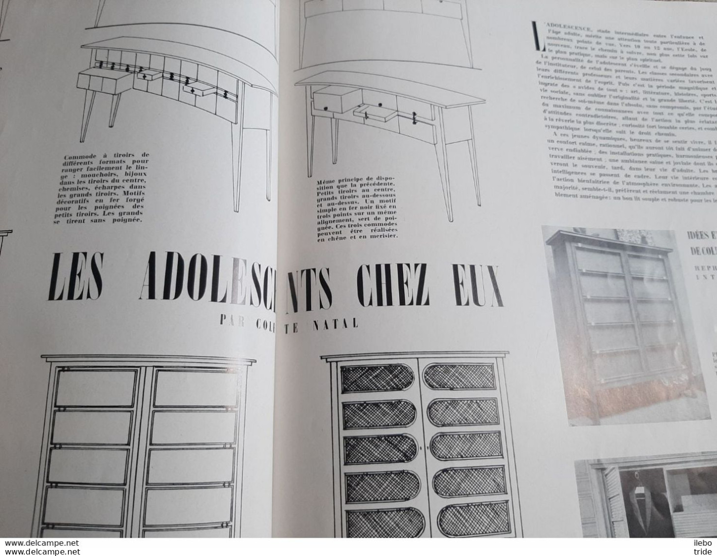 Revue N°77 Décor D'aujourd'hui 1954 Jardins Cloisons Mobilier Colonial Royère Adnet - Maison & Décoration