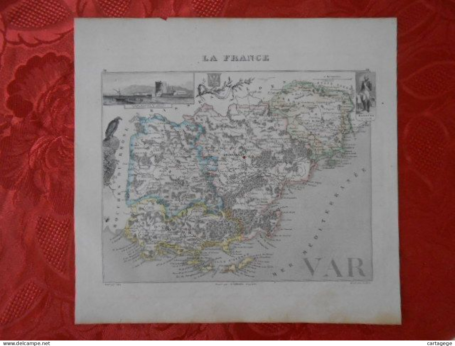 CARTE VUILLEMIN DEPARTEMENT DU VAR (83) - Carte Geographique