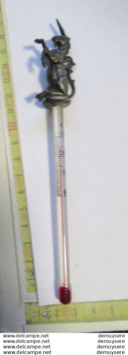 Lade D   - Thermometer Met Eenhoorn -  Thermomètre Avec Licorne - Otros Aparatos