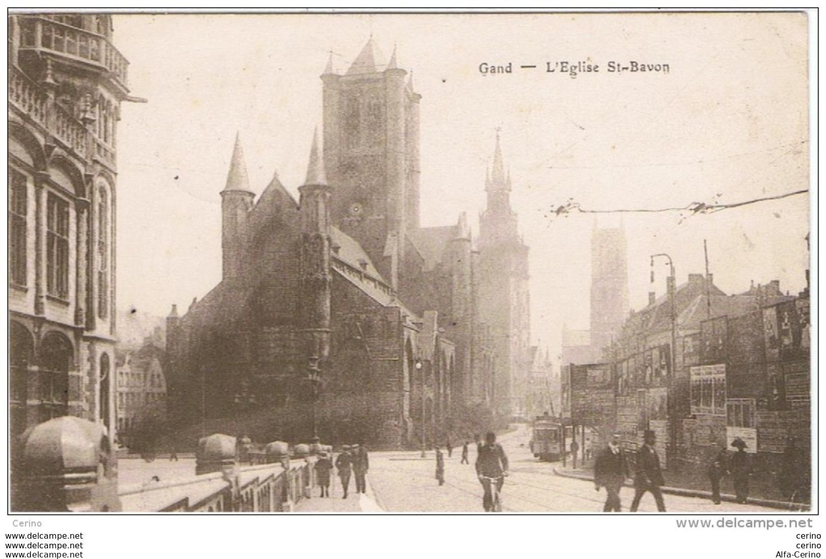 GAND:  L' EGLISE  ST-BAVON  -  FELD-POSTSTATION  N° 2  -  POUR  L' ALLEMAGNE  -  FP - Gent