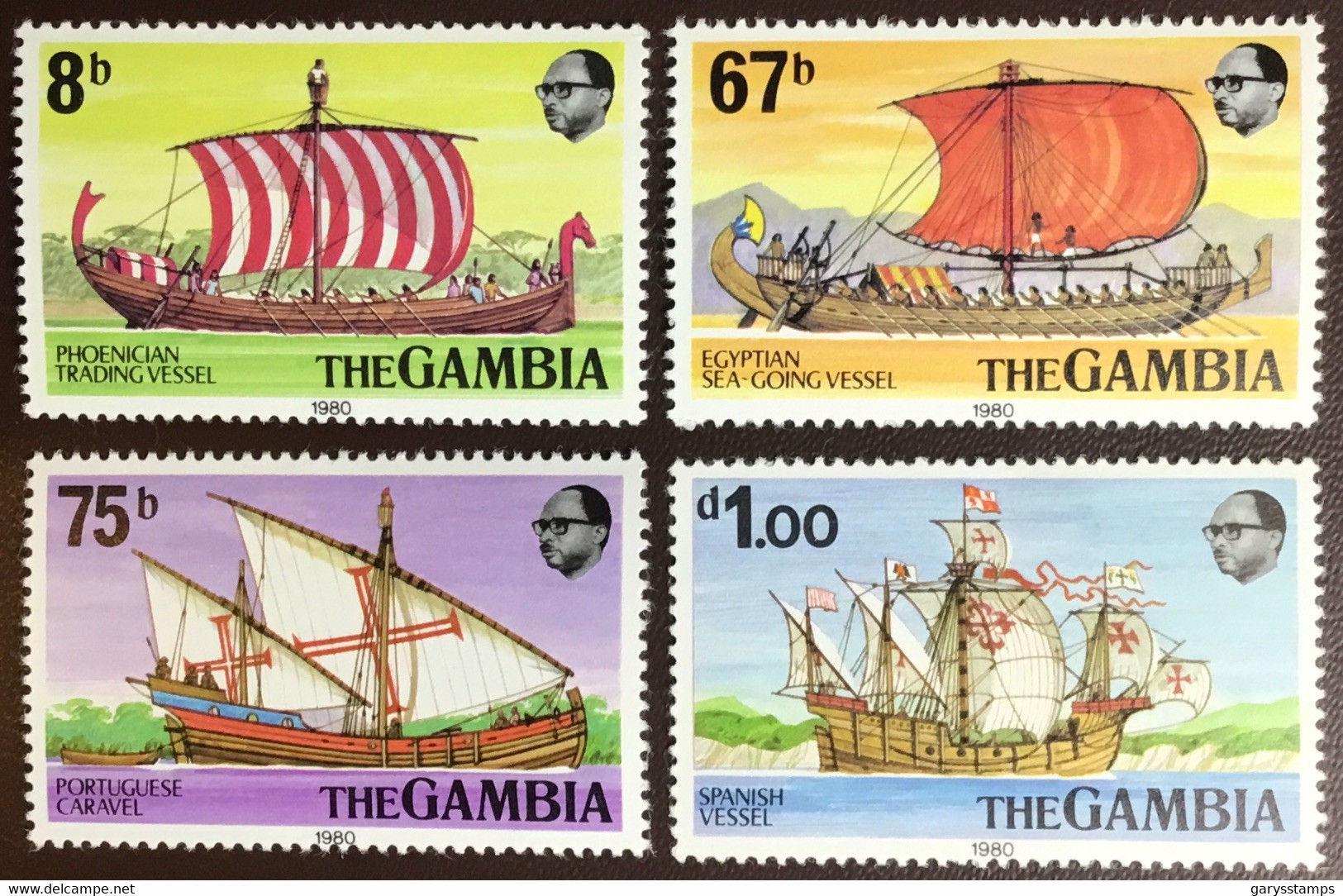 Gambia 1980 Early Sailing Vessels Ships MNH - Gambia (1965-...)