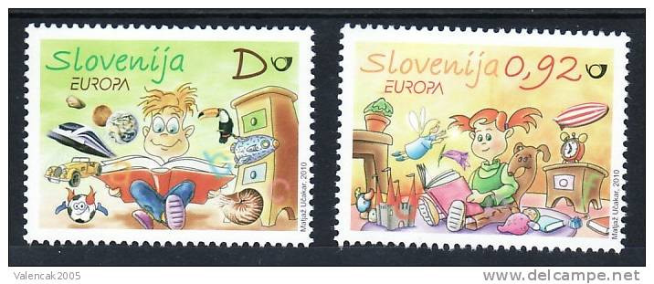 2024 Slowenien Slovenia Slovenie Europa CEPT 2010 Mi.No. 851 - 852 ** MNH Children's Book Buchs Livre Libro - Slovénie