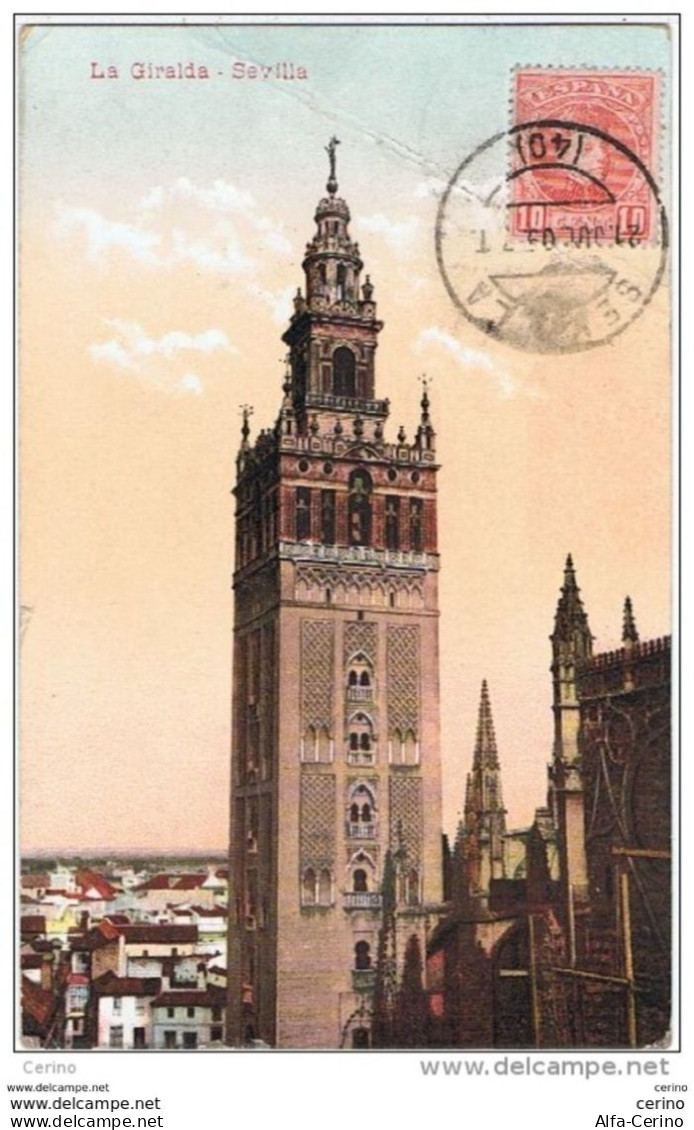 SEVILLA:  LA  GIRALDA  -  PLIEGUE  -  PARA  L'  AUSTRIA  -  FP - Sevilla (Siviglia)