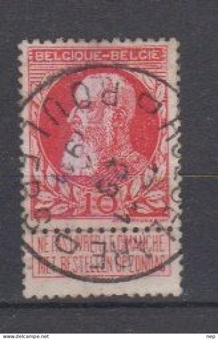 BELGIË - OPB - 1905 - Nr 74 - T4 R (ROESELARE/ROULERS D) - COBA  +2.00 € - 1905 Grosse Barbe