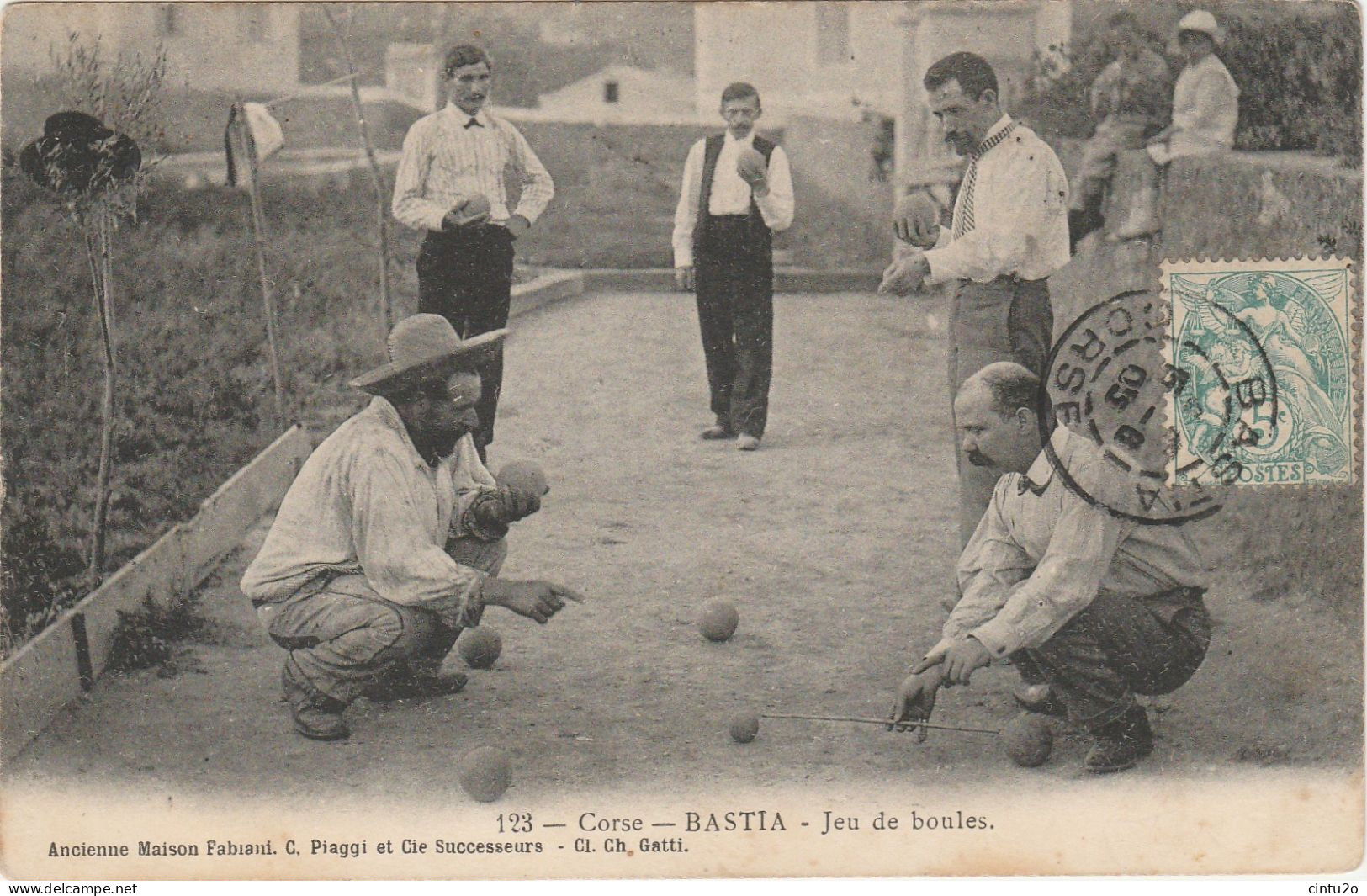 Haute Corse.    Bastia.   Jeu De Boules. - Bastia