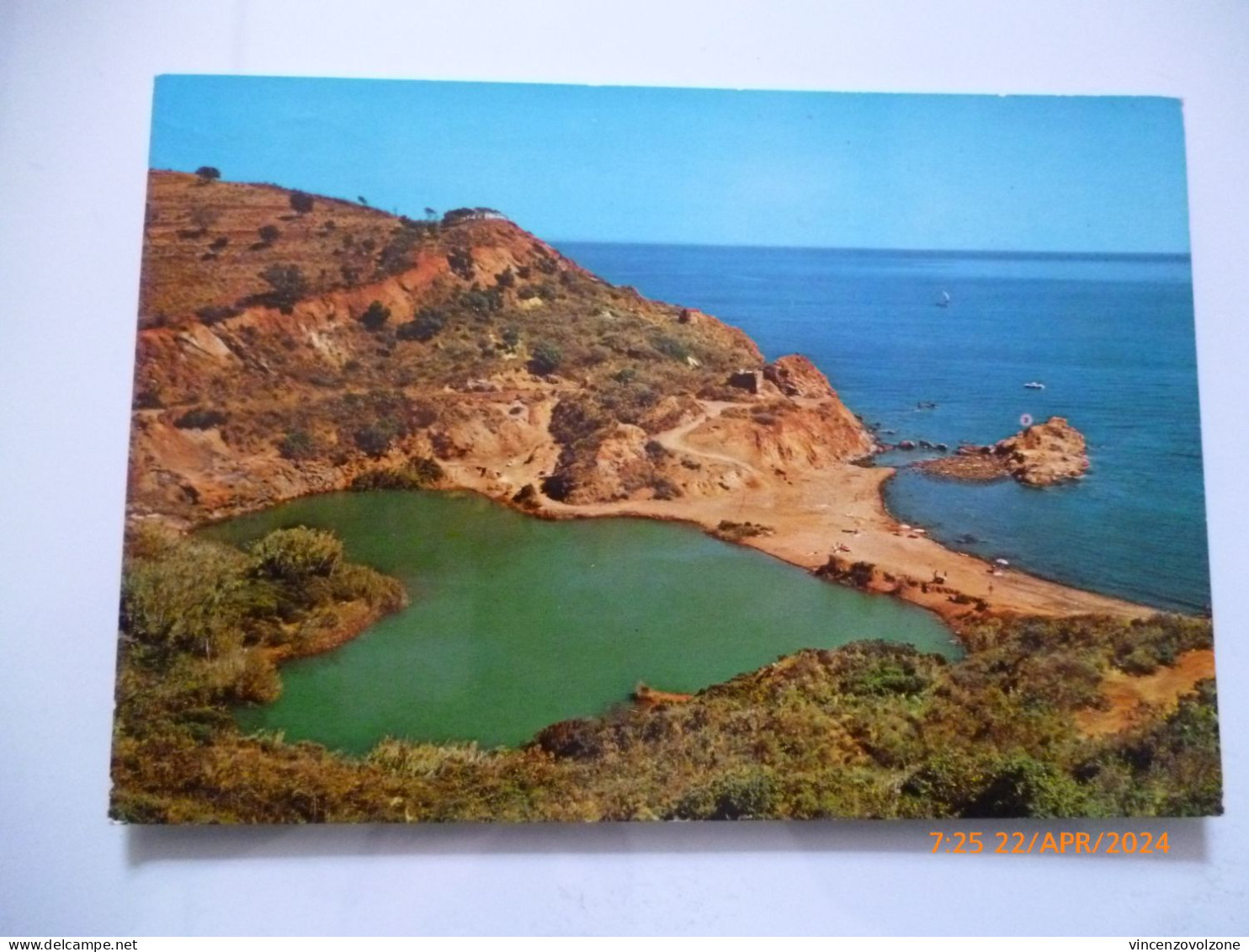 Cartolina Viaggiata "Isola D'Elba PORTOAZZURRO Laghetto Di Terra Nera"  1982 - Livorno