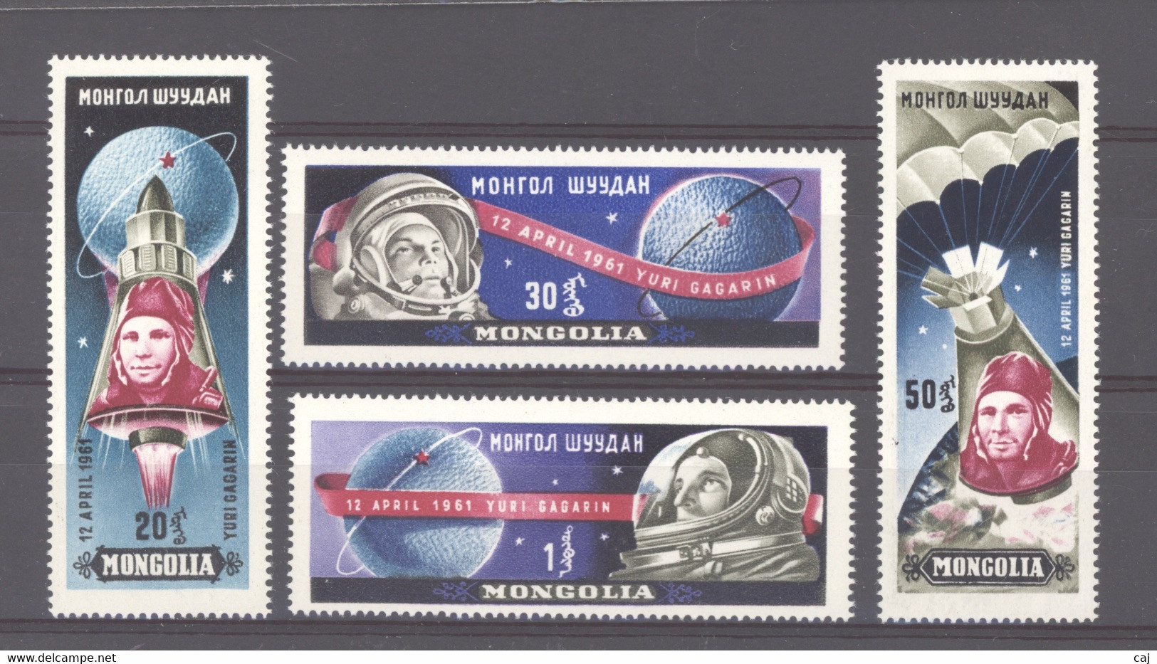 Mongolie  :  Yv  193-96  **   Espace - Mongolia