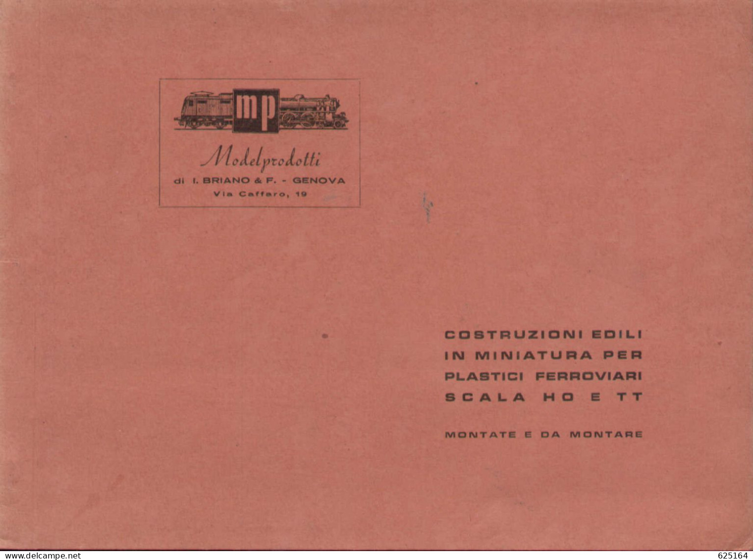 Catalogue MP ModelProdotti 1955? Ed. Italo Briano Genova Accessori HO  - En Italien - Non Classificati