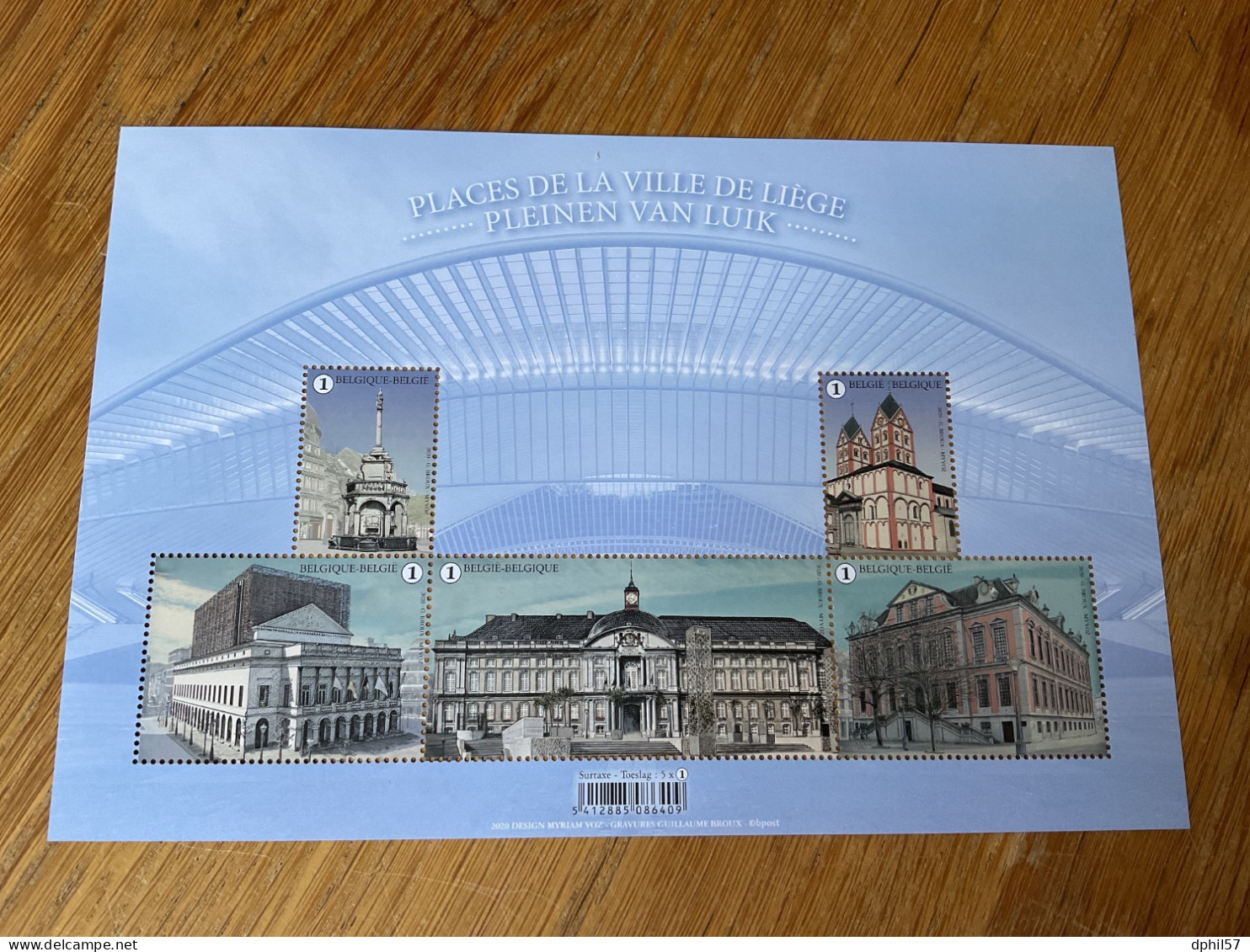 Belgique N°BL289** Place De Liège . VF 7,15€ - Ongebruikt