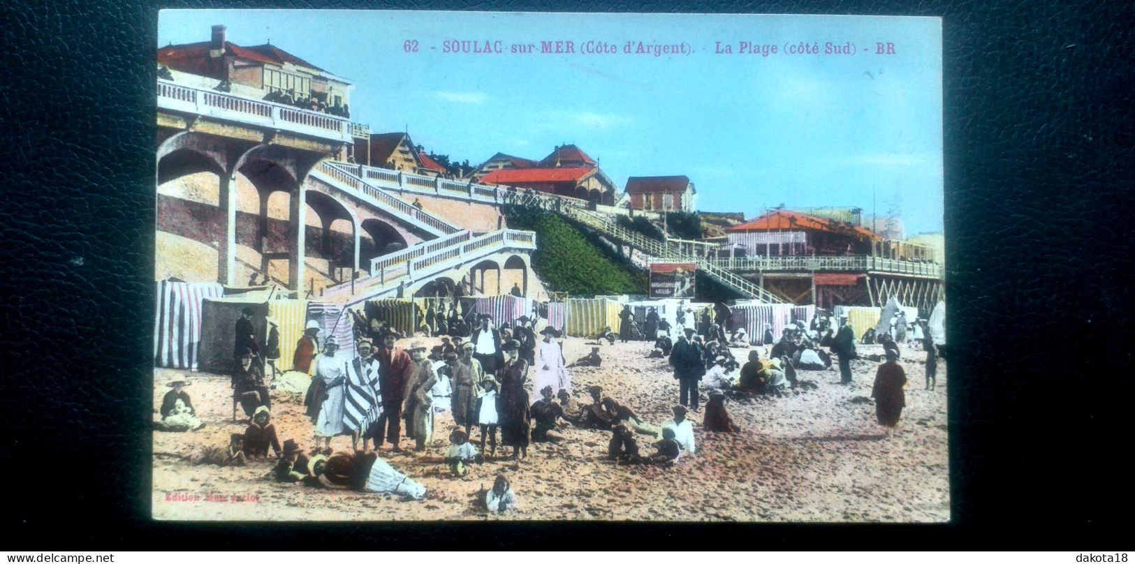 33 , Soulac Sur Mer , La Plage Et Ses Estivants En 1924 - Soulac-sur-Mer