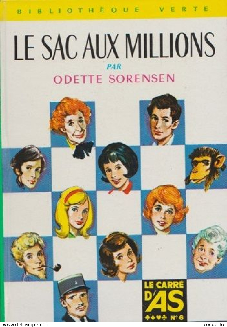 Le Sac Aux Millions D' Odette Sorensen - Bibliothèque Verte - N° 366 - 1968 - Biblioteca Verde