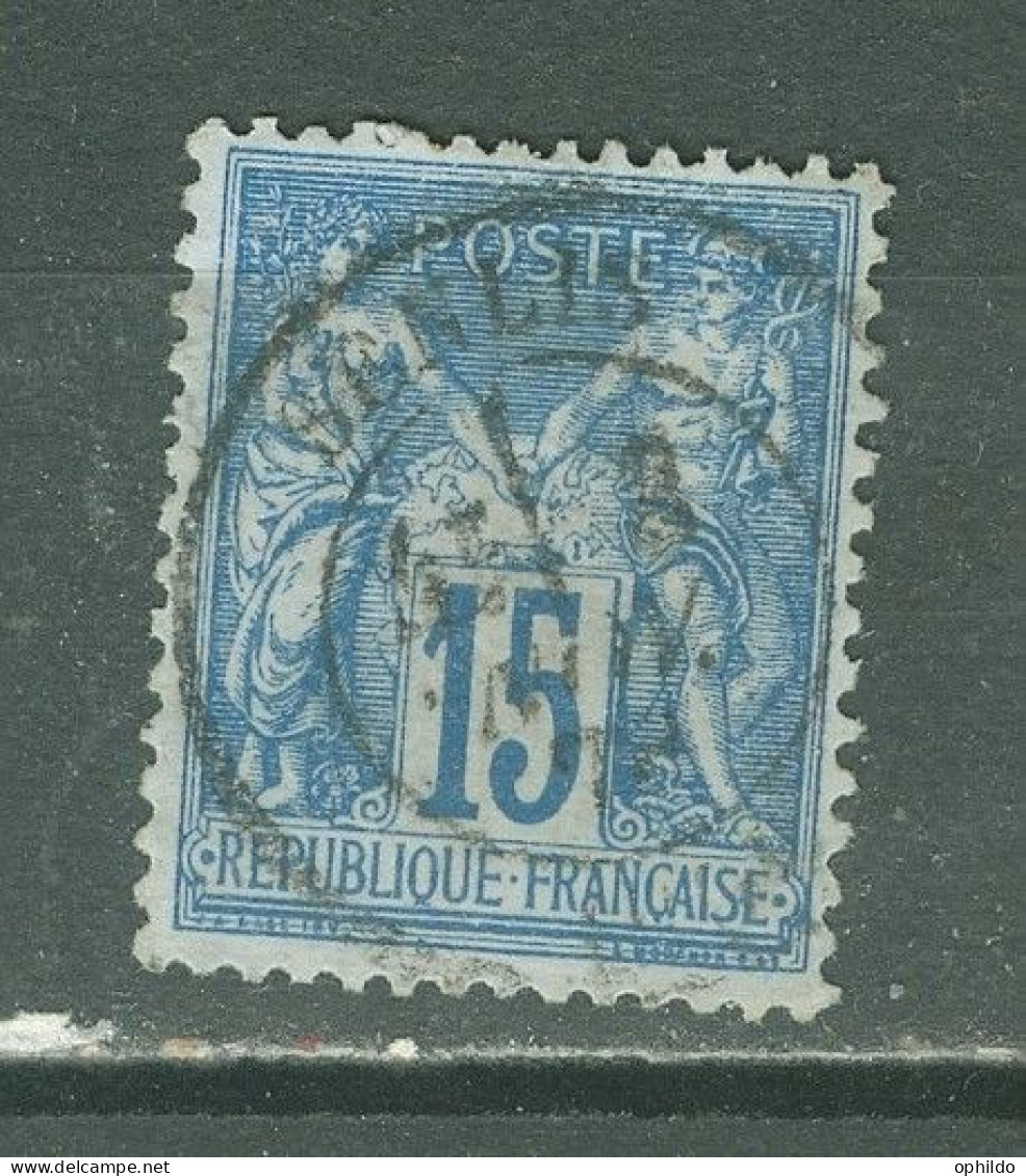 Senlis    Oise      Sur  90   TB  - 1876-1898 Sage (Type II)