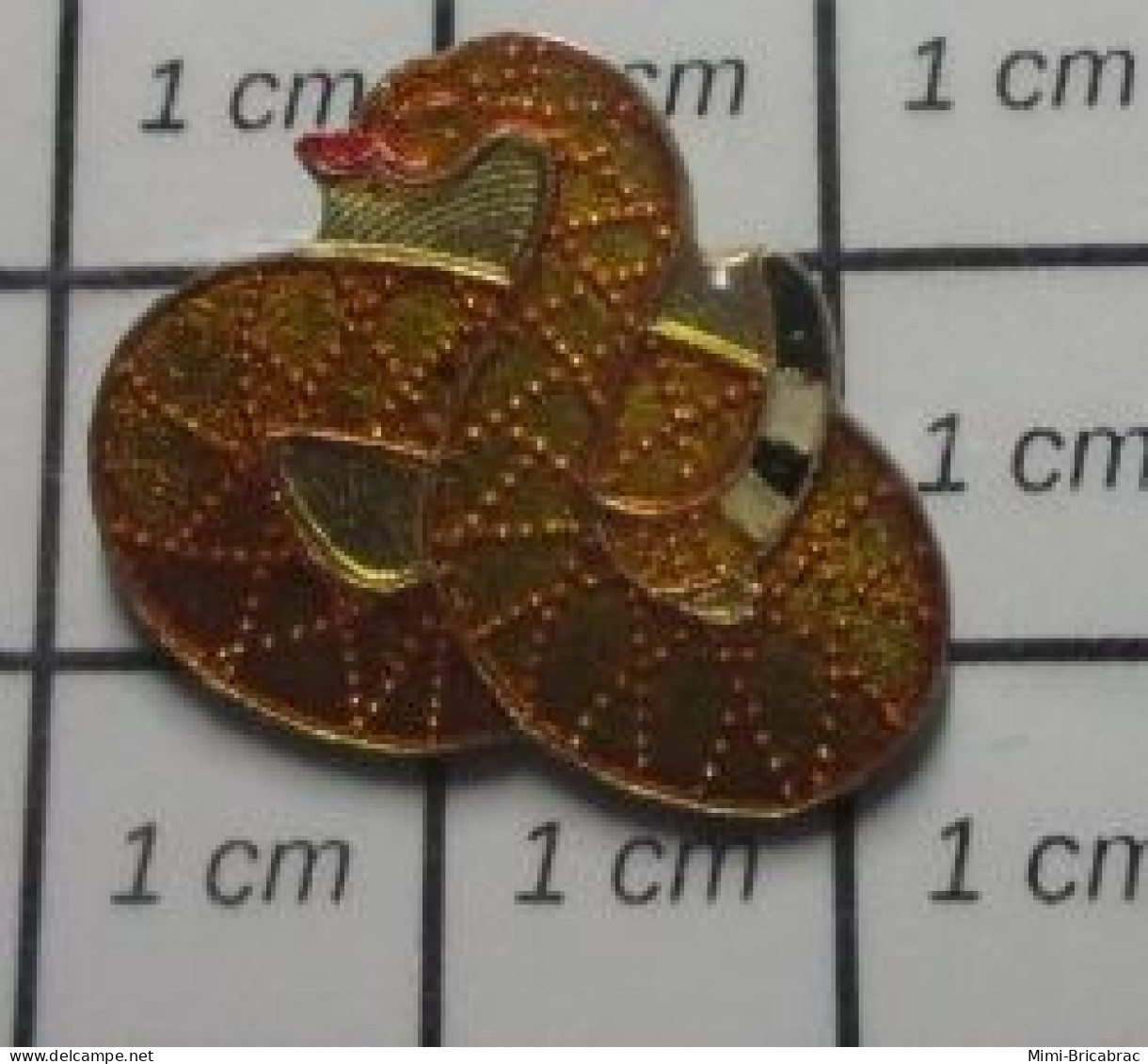 313K Pin's Pins / Beau Et Rare / ANIMAUX / SERPENT A SONNETTE CROTALE - Animali