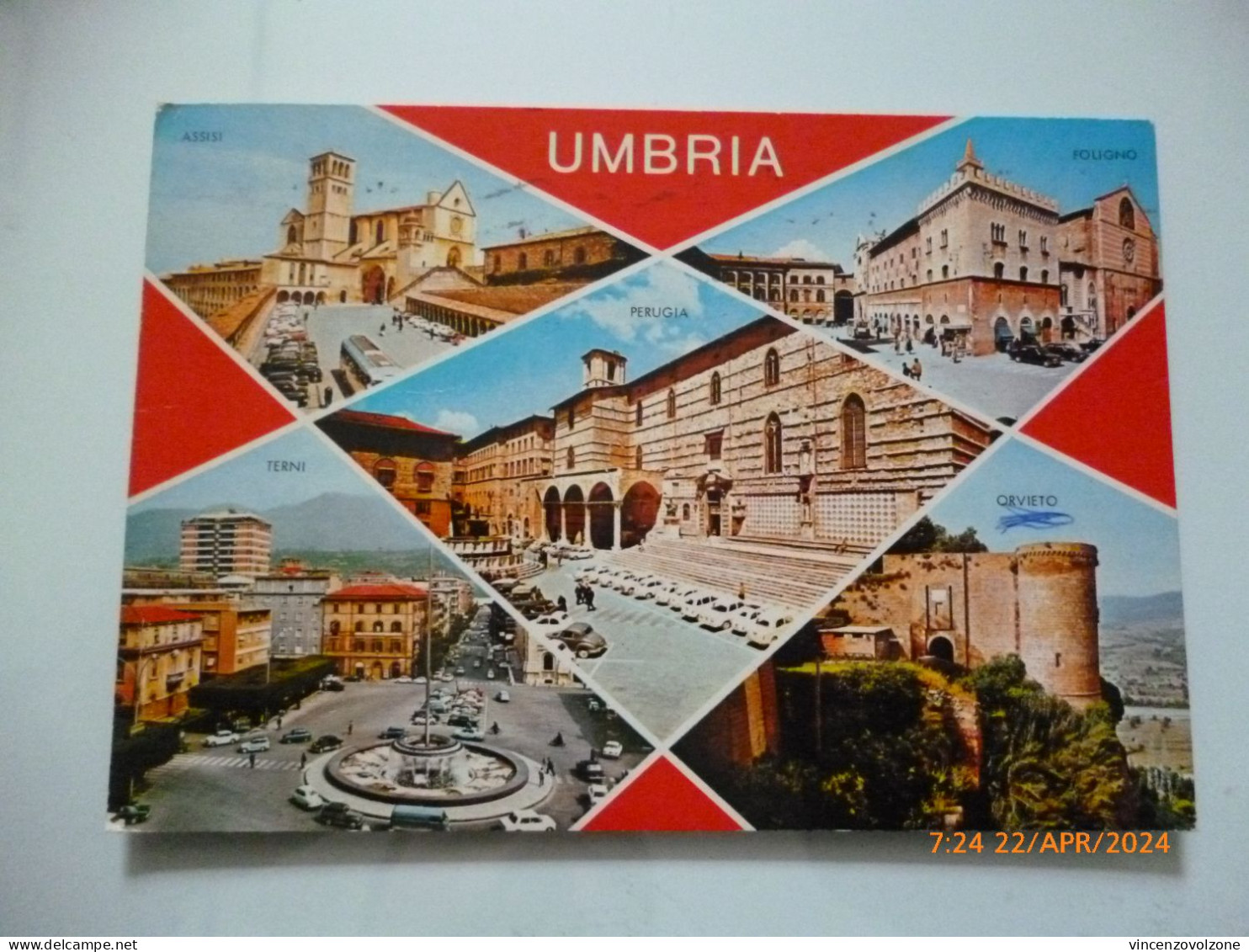 Cartolina Viaggiata "UMBRIA" Vedutine 1984 - Sonstige & Ohne Zuordnung