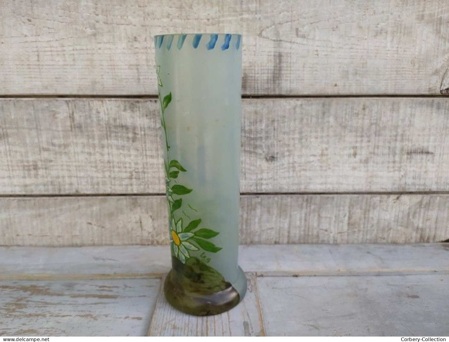 Vase Legras LEG Fleurs Edelweiss - Glas & Kristall