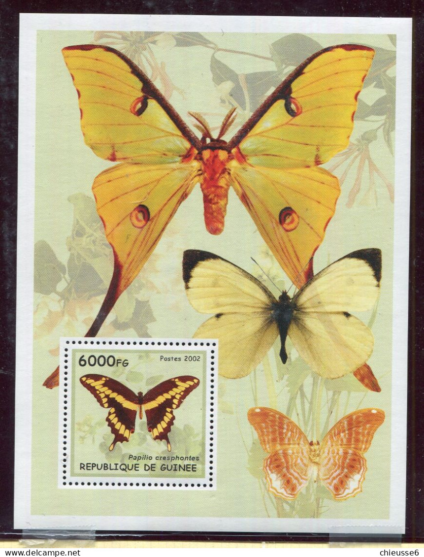 (lot 48) - Guinée ** Bloc - Papillons - Guinee (1958-...)