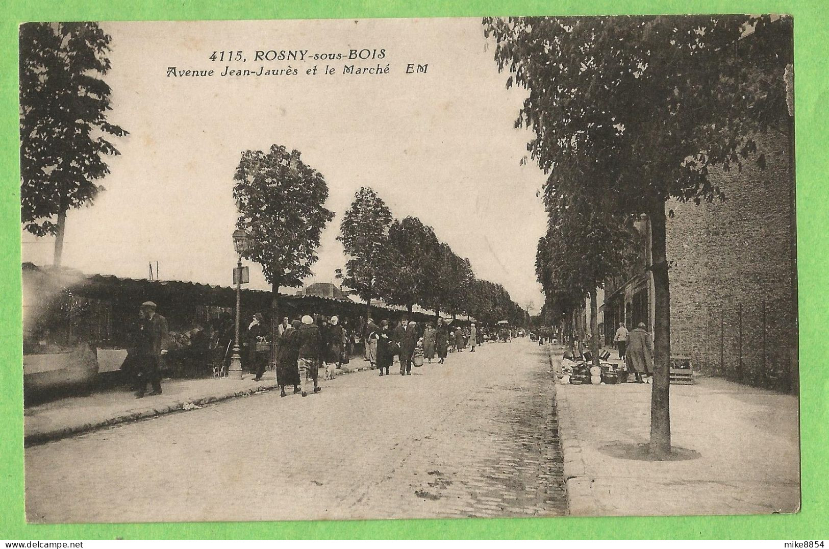 A161  CPA  ROSNY Sous  BOIS (Seine Saint Denis) Avenue Jean-Jaurès Et Le Marché   ++++++ - Rosny Sous Bois