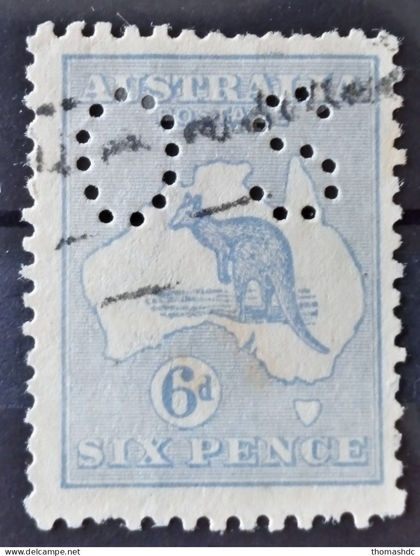 1915 6d Ultramarine 3rd Wmk Die Il SG O46dw BW 19a Inverted Wmk - Used Stamps