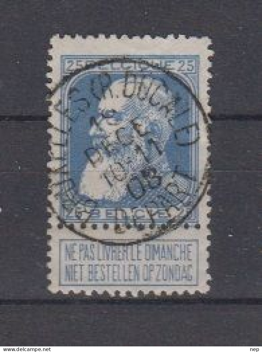 BELGIË - OPB - 1905 - Nr 76 -  T1 L (BRUXELLES (R.DUCALE) DEPART) - COBA  +2.00 € - 1905 Grosse Barbe