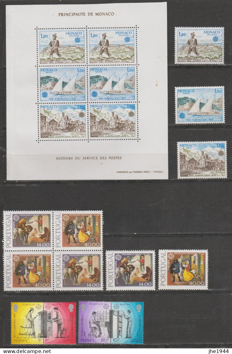 Europa 1979 Année Compléte Histoire Postale * - 1979