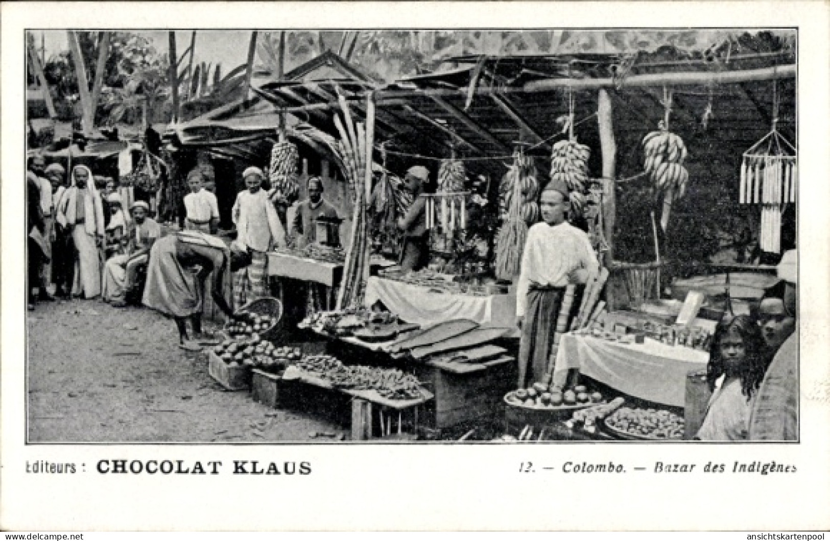 CPA Colombo Ceylon Sri Lanka, Native Bazaar - Sri Lanka (Ceylon)