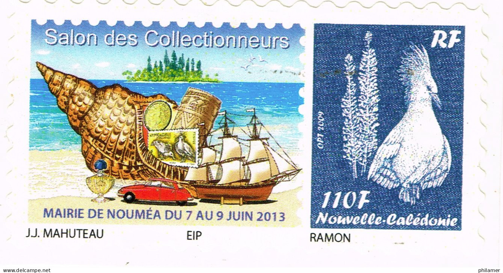 NOUVELLE CALEDONIE NEW CALEDONIA Timbre A Moi Personnalis Public YT 1174B TPNC20 Salon Noumea Coquillage 13 Ramon Neuf B - Nuevos