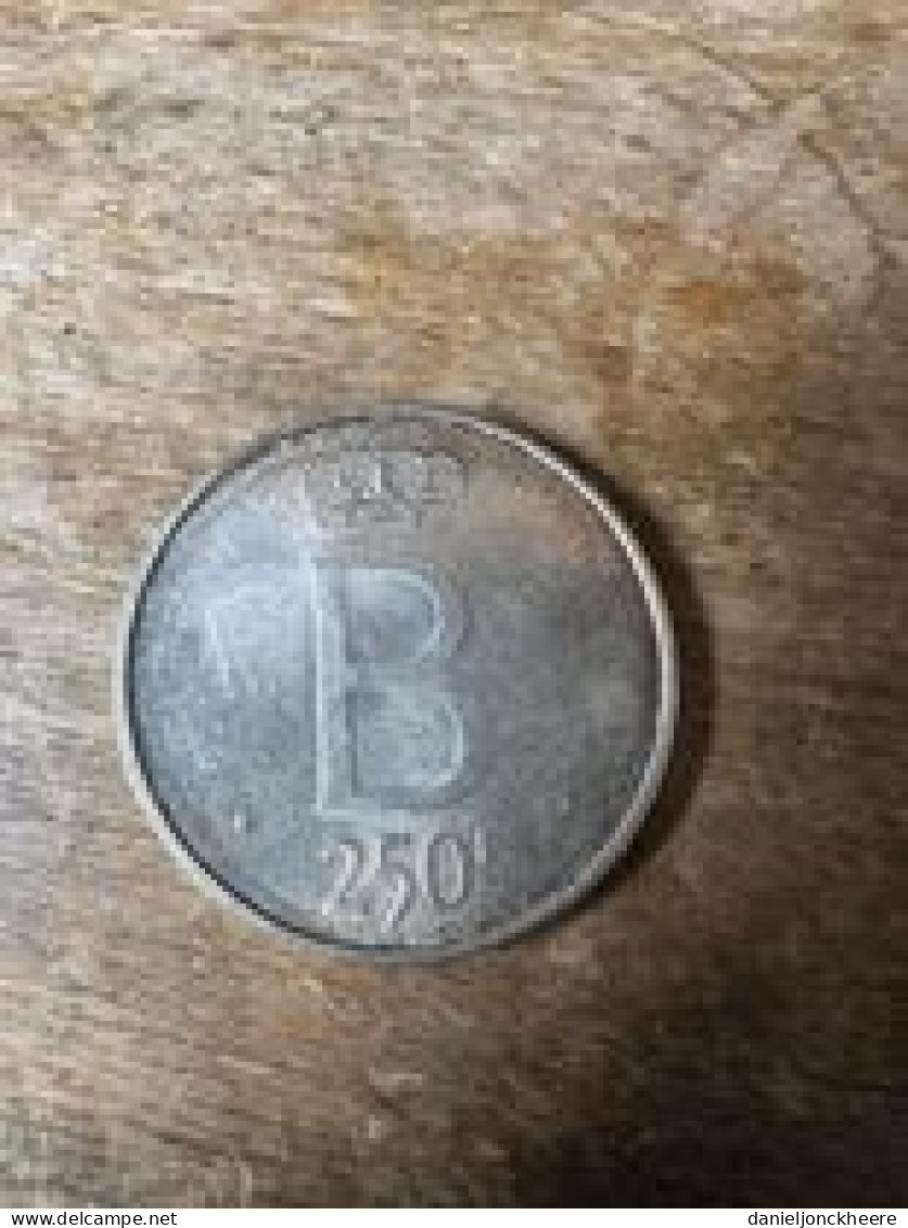 Munt Coin 250 F Belgium 1976 Baudoiun Roi Des Belges - 10 Francs
