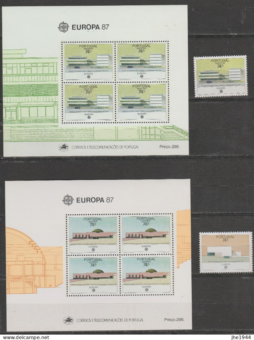 Europa 1987 Année Compléte Architecture Moderne ** - 1987