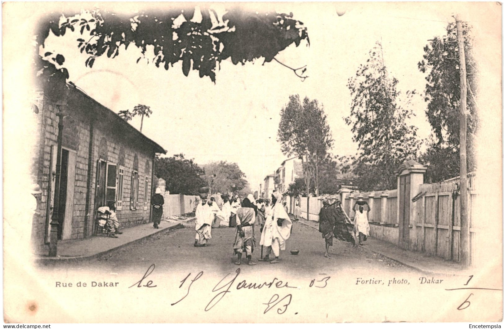 CPA Carte Postale Sénégal Dakar Une Rue  Animée 1903 VM79883ok - Sénégal