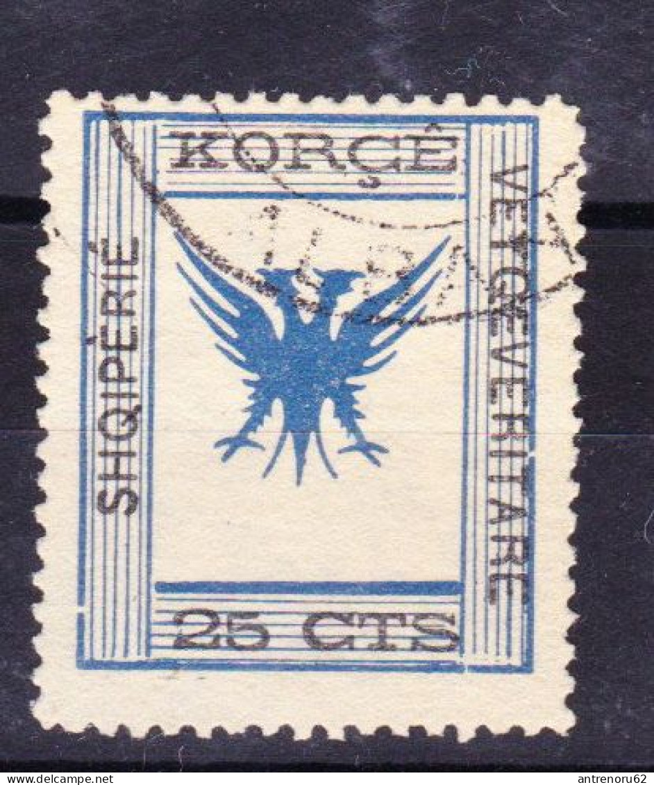 STAMPS-ALBANIA-KORCE-VETQEVERITARE-1917-USED-SEE-SCAN - Albania