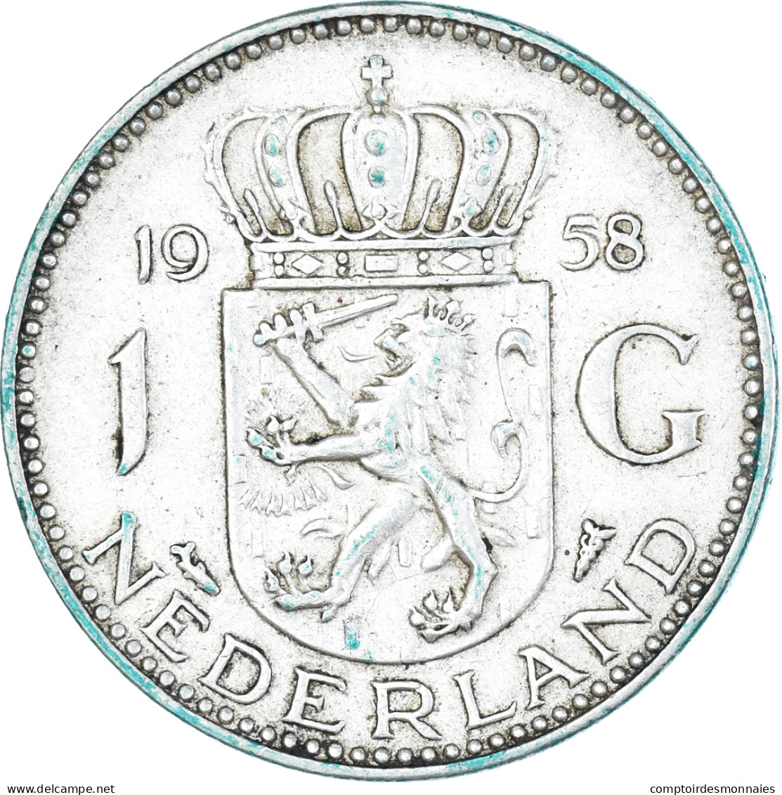 Monnaie, Pays-Bas, Gulden, 1958 - 1948-1980 : Juliana