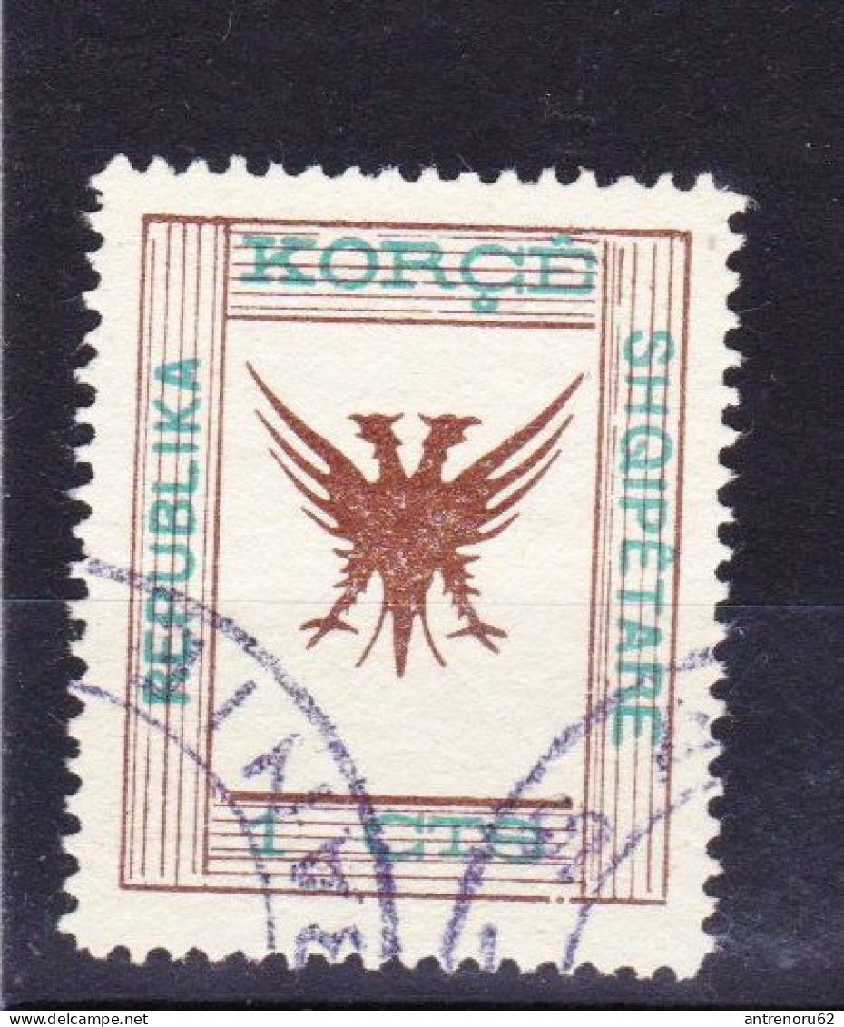 STAMPS-ALBANIA-KORCE-REPUBLIKA-SHQIPETARE-USED-1917 - Albanie