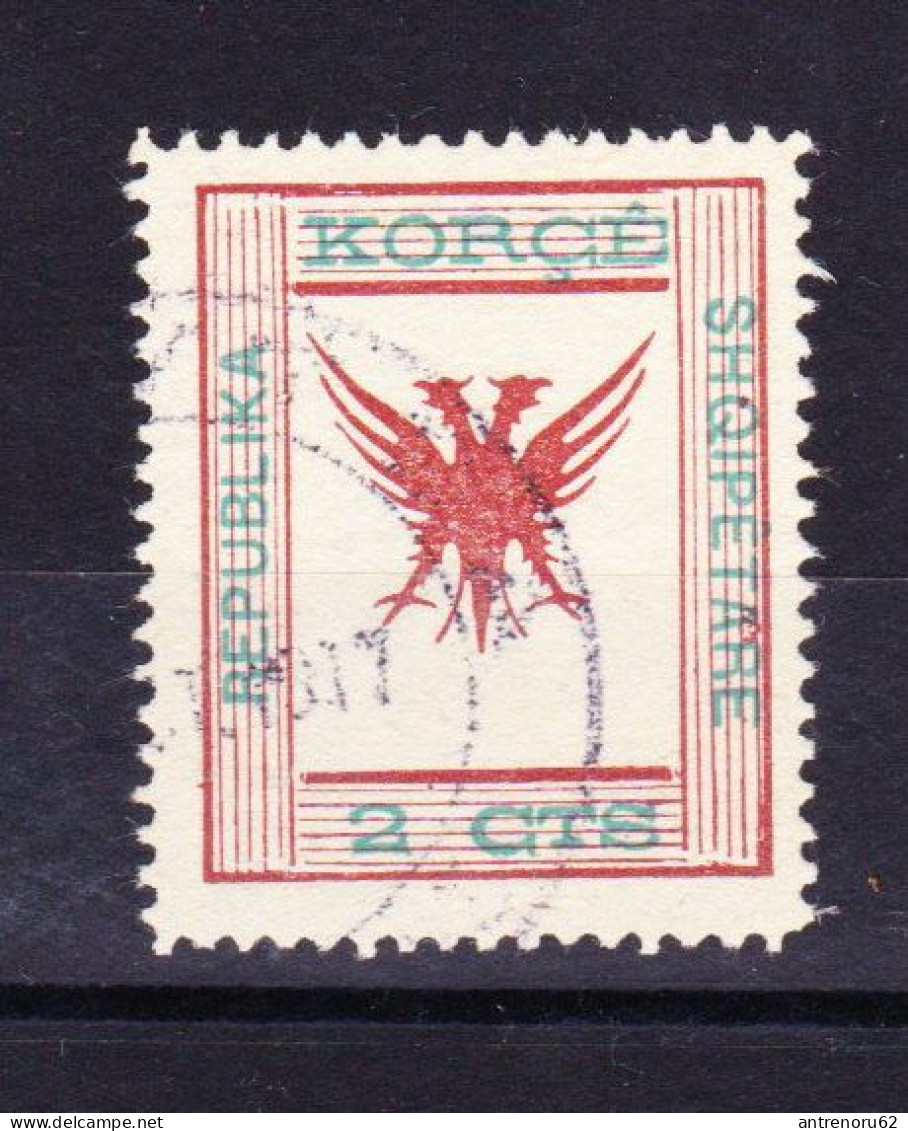 STAMPS-ALBANIA-KORCE-REPUBLIKA-SHQIPETARE-USED-1917 - Albanië