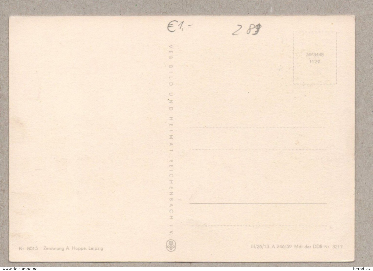 A0289} BRD  - AK (DDR-Zeit): Thüringer Wald -  Landkarte Mit Sehenswürdigkeiten - Landkaarten