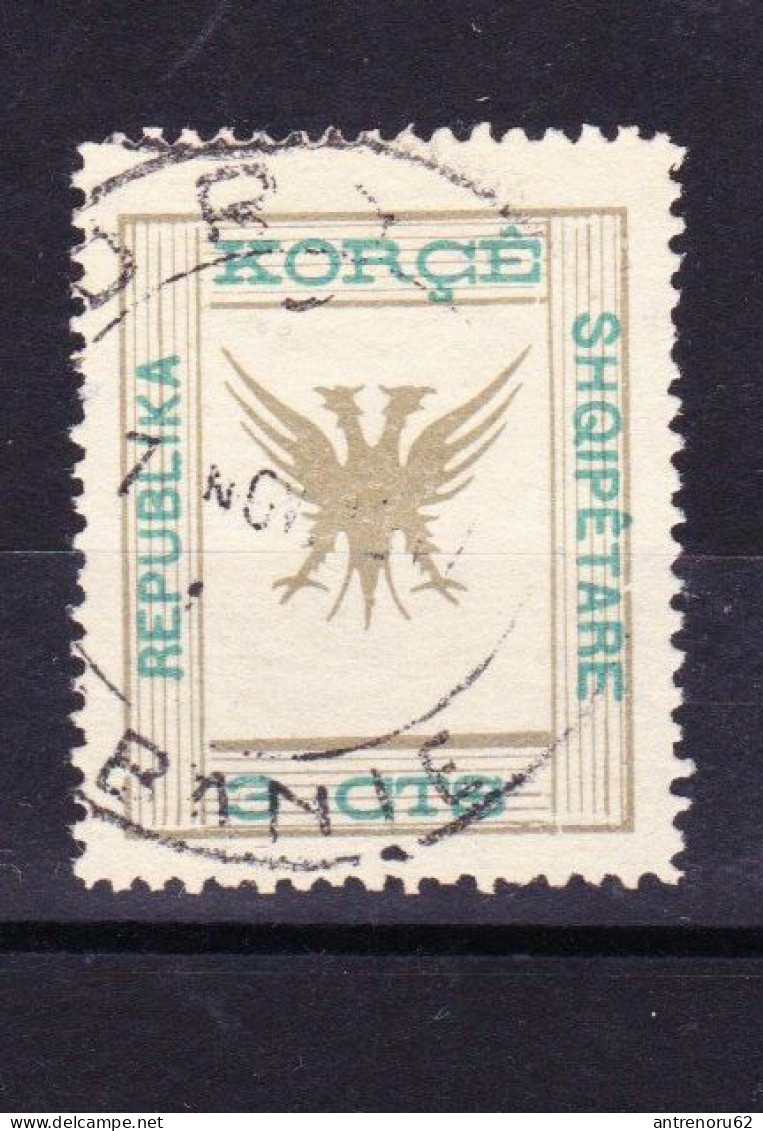 STAMPS-ALBANIA-KORCE-REPUBLIKA-SHQIPETARE-USED-1917 - Albanië