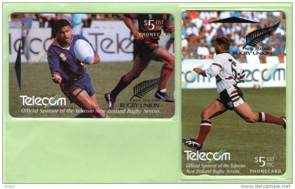 New Zealand - 1994 Telecom Rugby Sevens Set (2) - NZ-E-12/13 - Mint - Nueva Zelanda