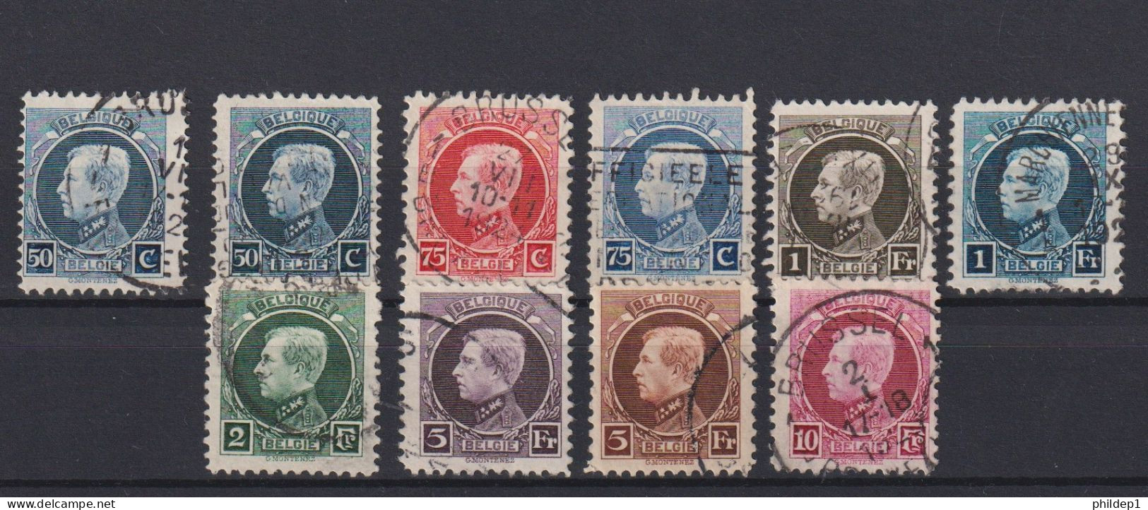 Belgique: COB N° 187 + 211/19  Oblitérés.  TB - 1921-1925 Small Montenez